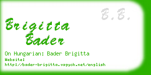 brigitta bader business card
